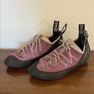 Scarpa Climbing Shoes in purple and Black 6?